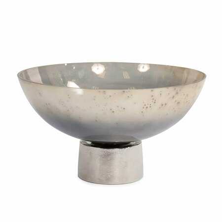 HOWARD ELLIOTT Round Grotto Glass Footed Bowl 51099